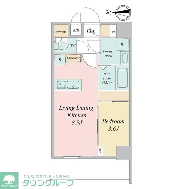 LIME RESIDENCE KAWAGUCHI イースト(1LDK/9階)の間取り写真