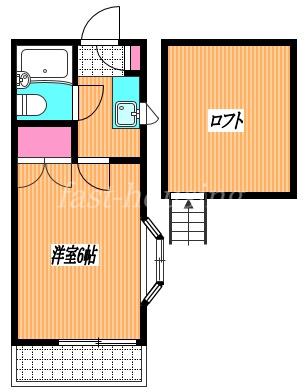 セドルハイム三鷹A棟(1K/1階)の間取り写真