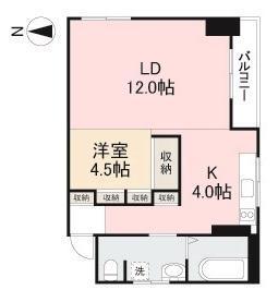 ROOM(1LDK/2階)の間取り写真