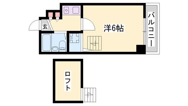 ベルトピア手柄I(ワンルーム/5階)の間取り写真