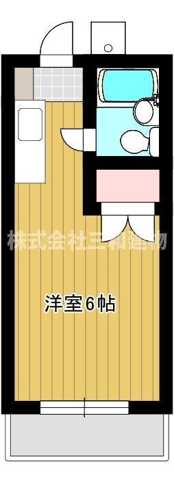 赤塚パークハイツ(ワンルーム/2階)の間取り写真