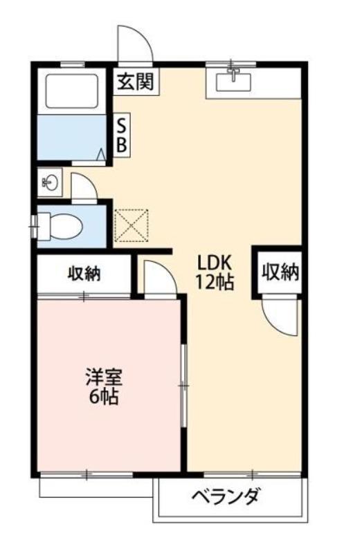 パストラルハイム・ユー(1LDK/1階)の間取り写真