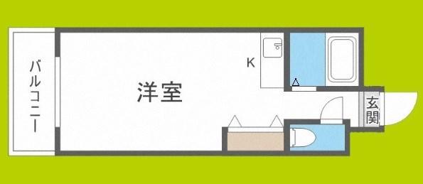 タイホウハイツ敷津Ⅲ番館(ワンルーム/7階)の間取り写真