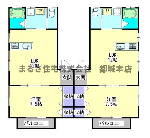 S・TハイツII(1LDK/1階)の間取り写真