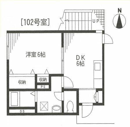 ロジュマン(1DK/1階)の間取り写真