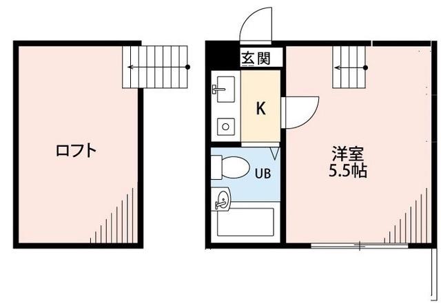ハイツ宮前(1K/1階)の間取り写真