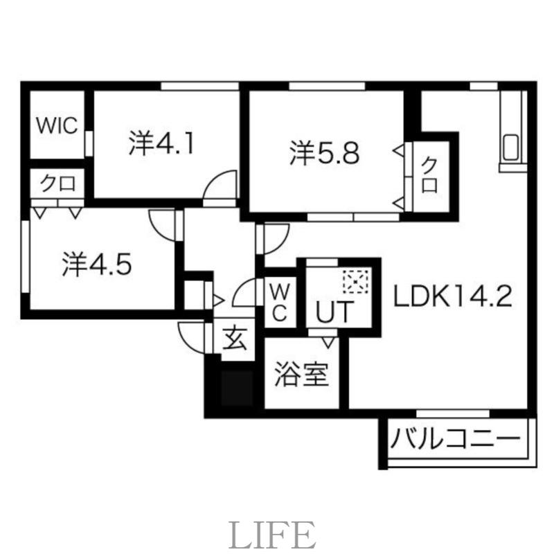ベルツリーRJ(3LDK/2階)の間取り写真