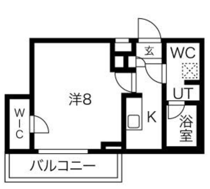 エスペルーモ中村橋(1K/3階)の間取り写真