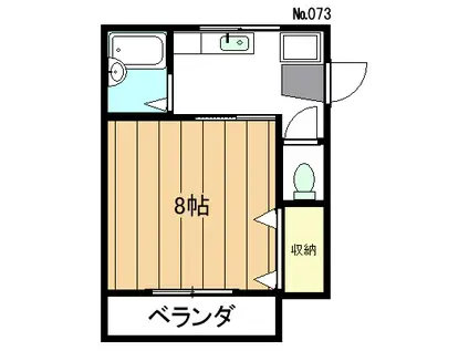 アベニューハイツ(1K/1階)の間取り写真