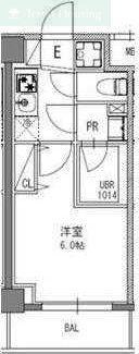 S-RESIDENCE行徳(1K/3階)の間取り写真