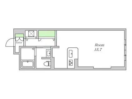 シャーメゾンサワ・ヴィラージュ(ワンルーム/1階)の間取り写真