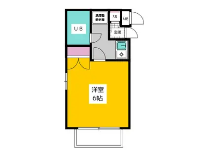 セントヒルズ橋本(1K/2階)の間取り写真