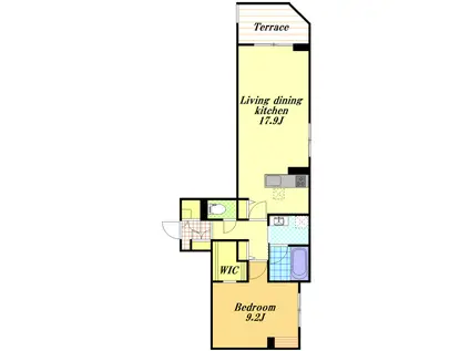 プルムレジデンス浦安(1LDK/1階)の間取り写真