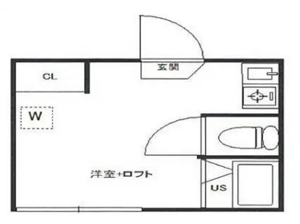 SUNNY HOUSE(ワンルーム/2階)の間取り写真