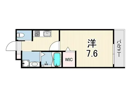 OCTA青木(1K/1階)の間取り写真