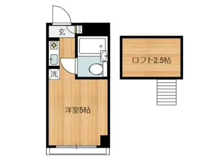 ノーブルヒルズ(ワンルーム/3階)の間取り写真