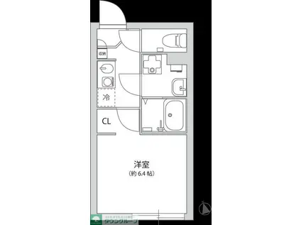 グランパーク大山(1K/3階)の間取り写真