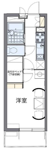 アベンタ楽音寺(1K/3階)の間取り写真