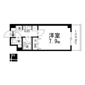 クレストステージ瑞穂(1K/2階)の間取り写真