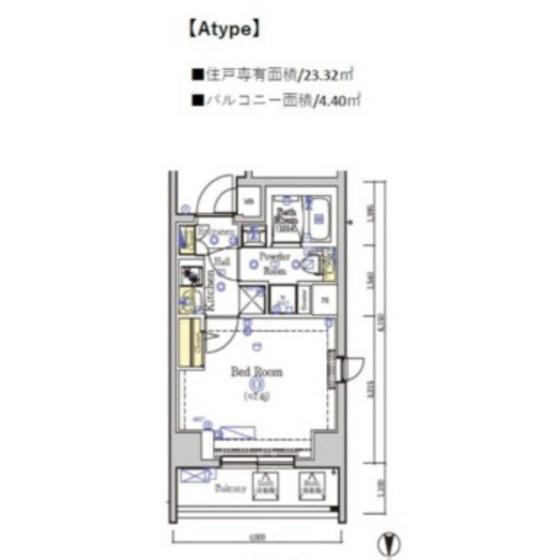 SHOKEN RESIDENCE川崎(1K/3階)の間取り写真