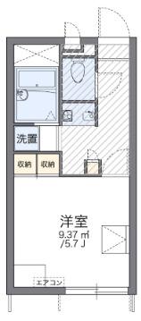 レオパレスアイ(1K/1階)の間取り写真