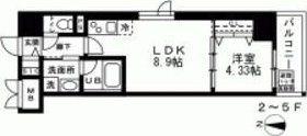 LA BELJOUR 錦糸町(1LDK/3階)の間取り写真