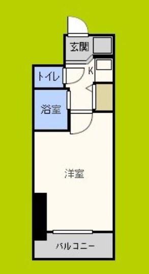 セレッソコート西心斎橋第2(1K/10階)の間取り写真