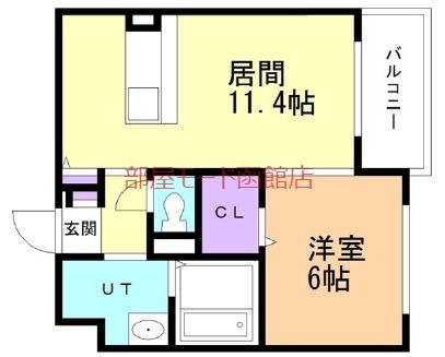 NEW PIAZZA(1LDK/3階)の間取り写真