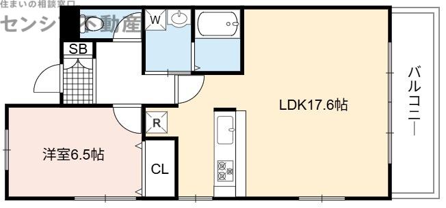 CASA DEL SIGLO(1LDK/3階)の間取り写真