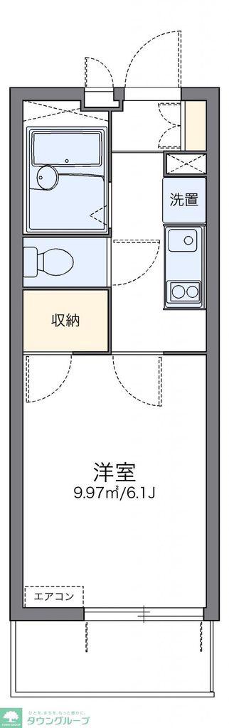 レオパレスプランドール鶴見(1K/3階)の間取り写真