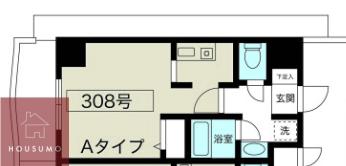 ノルデンハイム新大阪II(1K/5階)の間取り写真