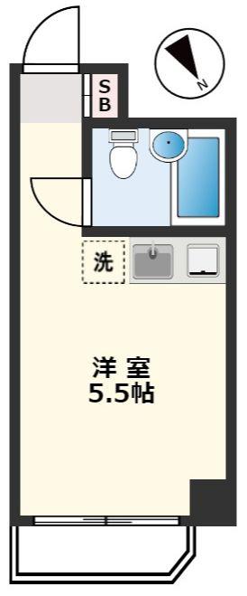 グリーンピア大塚(ワンルーム/4階)の間取り写真
