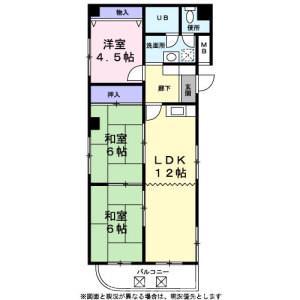 ラポール百舌鳥(3LDK/2階)の間取り写真