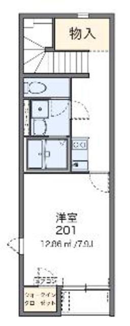 レオネクストMARIN(1K/2階)の間取り写真