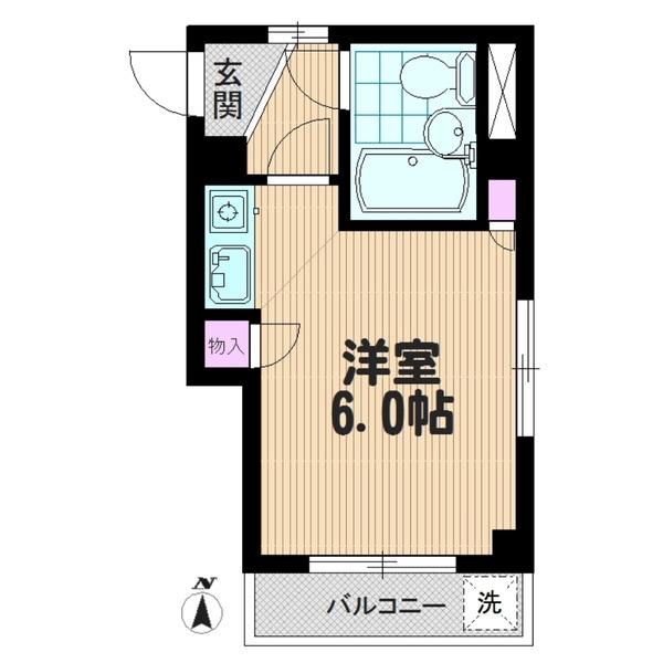 エルセリート戸田公園(ワンルーム/3階)の間取り写真