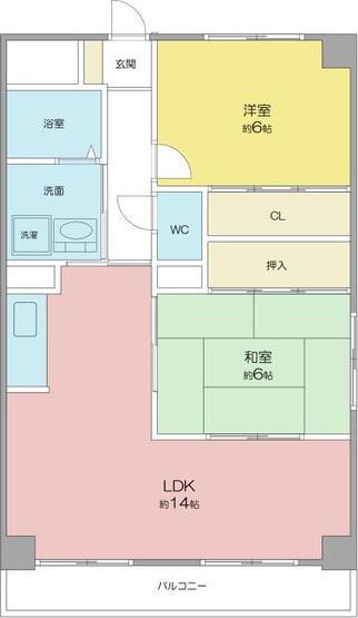 NONETTO(2LDK/3階)の間取り写真