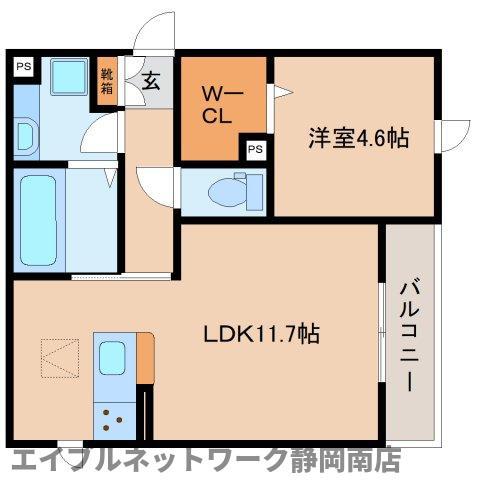 クレシェンテ(1LDK/1階)の間取り写真