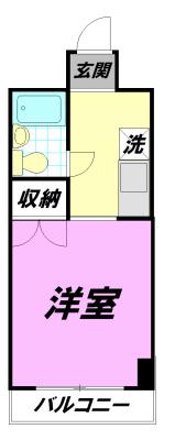 SEA茅ヶ崎ビル(1K/5階)の間取り写真