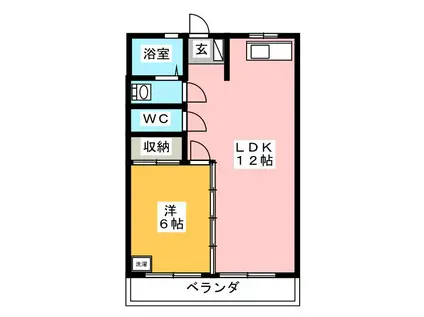 GMH797(1LDK/2階)の間取り写真