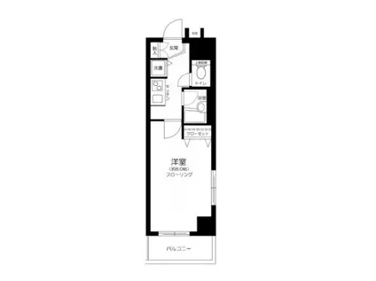 ベスト新丸子(1K/4階)の間取り写真