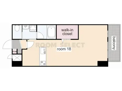 スレンダウェルステージ(ワンルーム/8階)の間取り写真