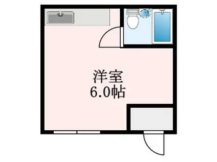 多田北野田マンション(ワンルーム/2階)の間取り写真