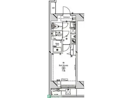 ラフィスタ大師前ウエスト(1K/5階)の間取り写真