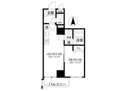 アートヴィラージュ亀戸(1LDK/7階)の間取り写真