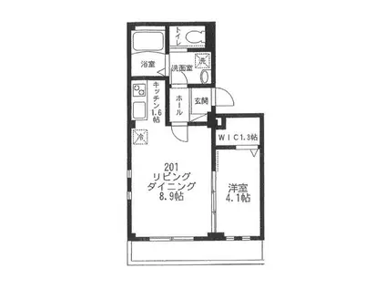 VIESEN SCHLOSS ヴィーゼン シュロス(1LDK/2階)の間取り写真