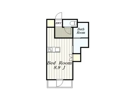 JMFレジデンス町田(ワンルーム/6階)の間取り写真