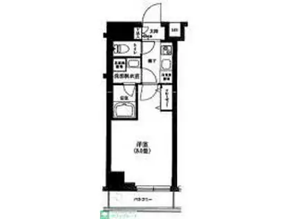 ティモーネグランデ目黒サウス(1K/1階)の間取り写真