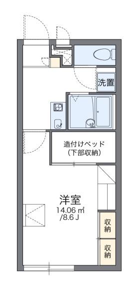 レオパレスNISHIITAMI(1K/2階)の間取り写真