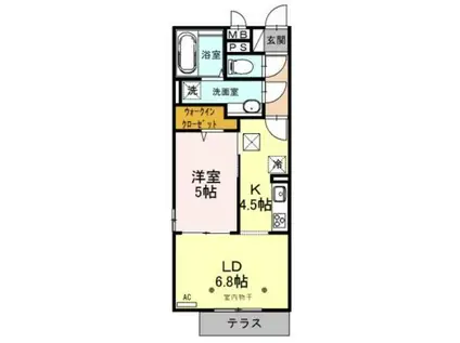 REIWA(1LDK/1階)の間取り写真