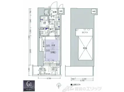エステムコート新大阪IIIステーションプラザ(1K/7階)の間取り写真